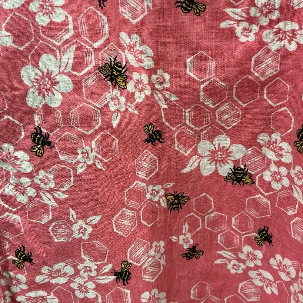 Duluth Trading Womens Floral with Bees button down shirt size 3X Casual - Picture 3 of 6